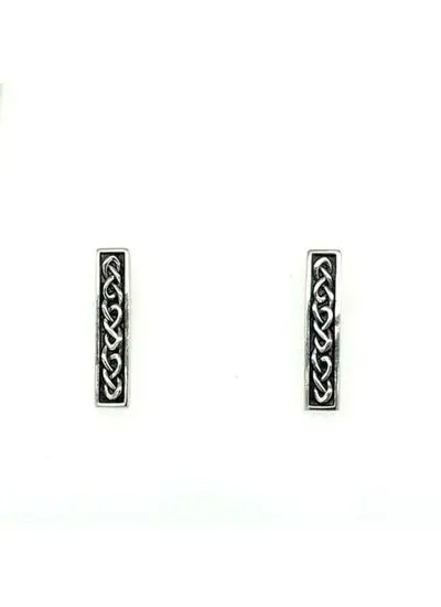Sterling Silver Celtic Pin Earrings